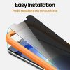 Privacy Screen Protector for iPhone 11 Pro Max/iPhone XS Max Tempered Glass [2-Pack] Anti-Spy protection with Easy Install Kit [Case Friendly][6.5 Inch] - Image 3