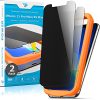 Privacy Screen Protector for iPhone 11 Pro Max/iPhone XS Max Tempered Glass [2-Pack] Anti-Spy protection with Easy Install Kit [Case Friendly][6.5 Inch] - Image 2