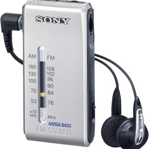 Renewed Sony SRF-S84 FM/AM Super Compact Radio Walkman with Sony MDR Fontopia Ear-Bud (Silver)