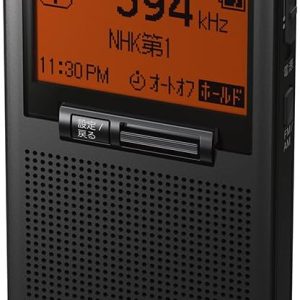 Used Sony SRF-T355 PLL Synthesizer Radio: FM/AM/Wide FM Compatible, Single Ear Earphones, Black SRF-T355 B