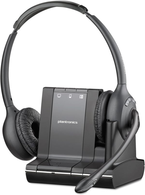 Plantronics Savi W720 Multi-Device Wireless Headset System - Schwarz