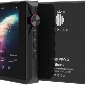 Renewed HIDIZS AP80 Pro-X MP3 Player with Bluetooth, Digital Audio Player, Dual ESS9219C Dac Chips, 0.0015% THD+N, DSD256 Native Decoding, MQA LDAC, FLAC, Black