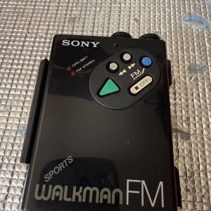 Vintage Sony Walkman WM-F5 Sports Walkman Black Cassette Player