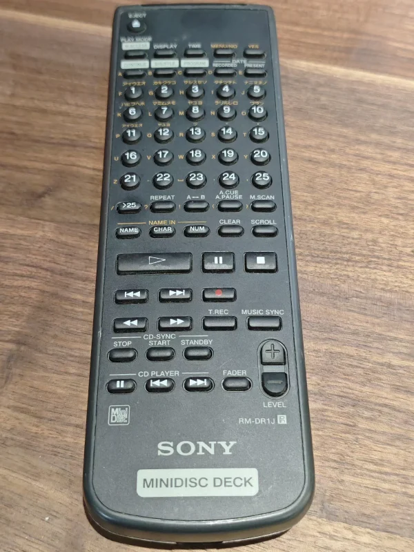 Used SONY RM-DR1J Remote Control for MDS-E10 E12 MD Deck Pro Audio