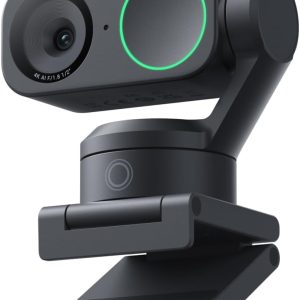 Insta360 Link 2 - PTZ 4K Webcam for PC/Mac, 1/2" Sensor, AI Tracking, HDR, AI Noise-Canceling Mic, Gesture Control for Streaming, Video Calls, Gaming, Works with Zoom, Teams, Twitch & More