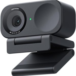 Insta360 Link 2C - 4K Webcam for PC/Mac, 1/2" Sensor, Auto Framing, HDR, AI Noise-Canceling Mic, Gesture Control for Streaming, Video Calls, Gaming, Works with Zoom, Teams, Twitch & More