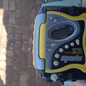 Renewed Sony Sports Walkman Cassette FM/AM Digital Tuning WM-FS220 Portable Cassette Player