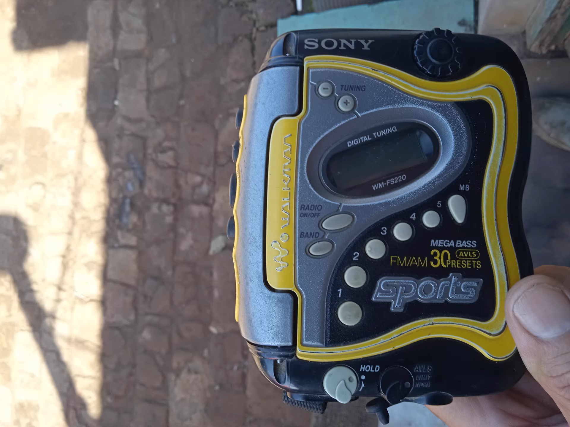 Renewed Sony Sports Walkman Cassette FM/AM Digital Tuning WM-FS220 Portable Cassette Player