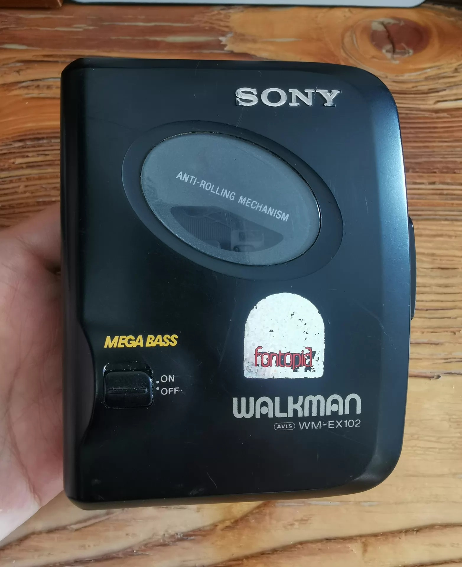 Renewed Sony Walkman WM-EX102 Black Cassette Player with Mega Bass