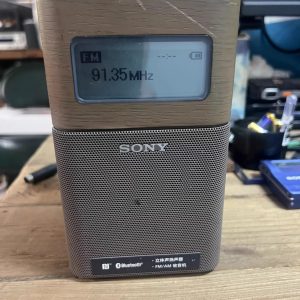 Used Sony Portable Clock Radio with Bluetooth Speaker SRF-V1BT