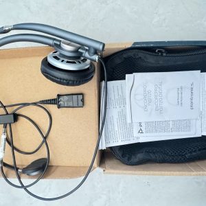 Plantronics 78712-101 EncorePRO 710 Wired Quick Disconnect Headset, Black - Not USB Compatible