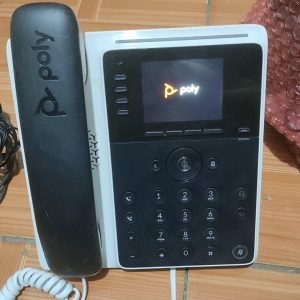 Plantronics Poly Edge E220 IP Desk Phone (Plantronics + Polycom) โ Designed for use in Common Areas โ 4-Line Keys Supporting up to 16 Lines - Integrated Bluetooth for Mobile Phone and Headset Pairing
