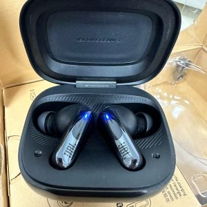 JBL Live Beam 3 - True Wireless Noise-Cancelling Stick-Closed Earbuds, 48Hrs Total Playback, Wireless Charging, 6 Mics for Perfect Calls, Multi-Point Connection, IP55 Waterproof and dustproof (Black)